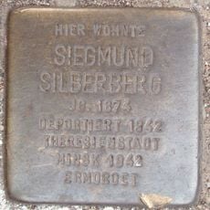 Stolperstein en memoria de Siegmund Silberberg