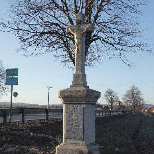 Kříž u křižovatky u Jakubova u Moravských Budějovic