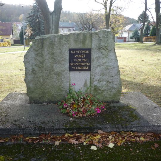 Memorial to fallen Soviet soldiers in Štoky