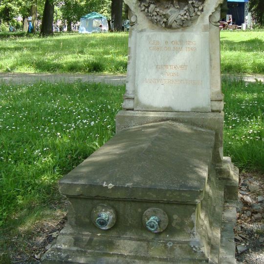 Grabmal Franz Xaver Rewitzer im Park der Opfer des Faschismus