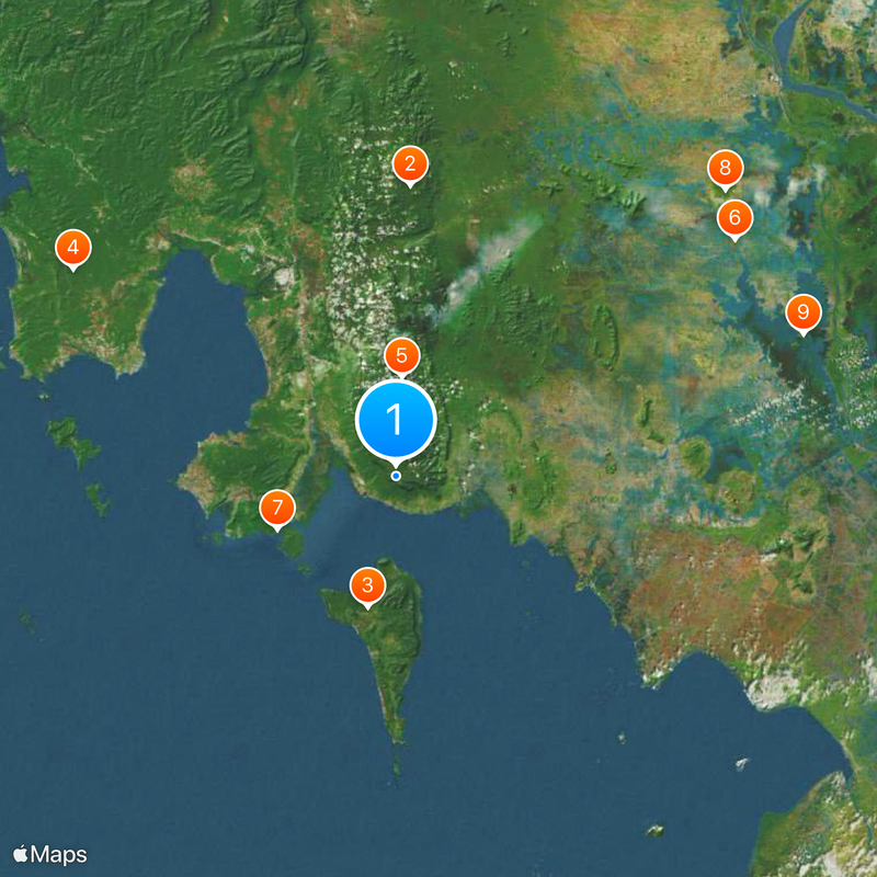 Bokor Hill Station Map