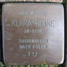 Stolperstein dedicated to Klara Heine
