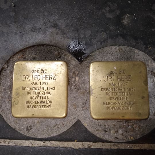 Stolpersteiny Leo a Jiří Herzovi