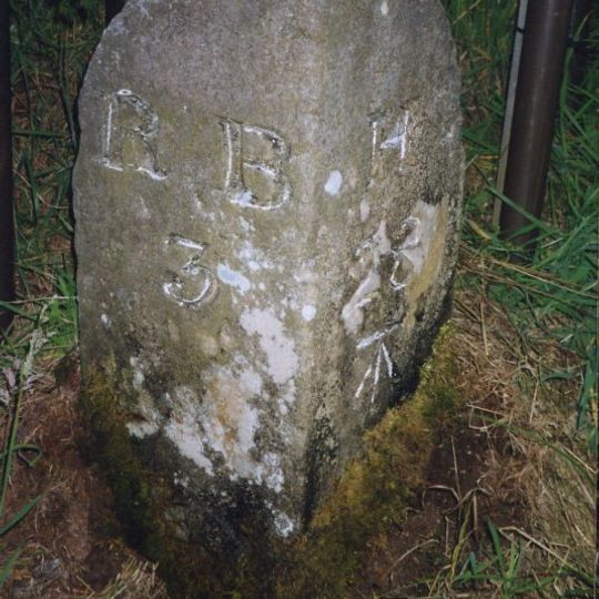 Milestone Circa A Quarter Of A Mile West Of Holling Hill