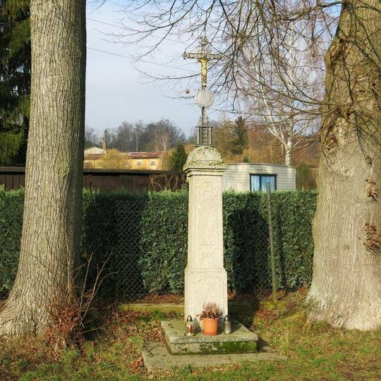 Kříž v Tyršově ulici v Dolní Poustevně