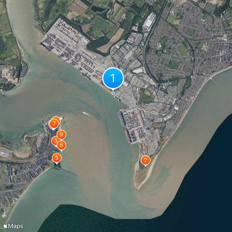 Port of Felixstowe Map