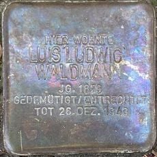 Stolperstein dedicated to Luis Ludwig Waldmann