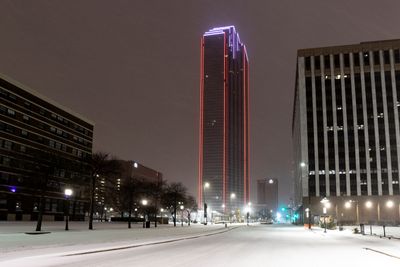 At night 0
