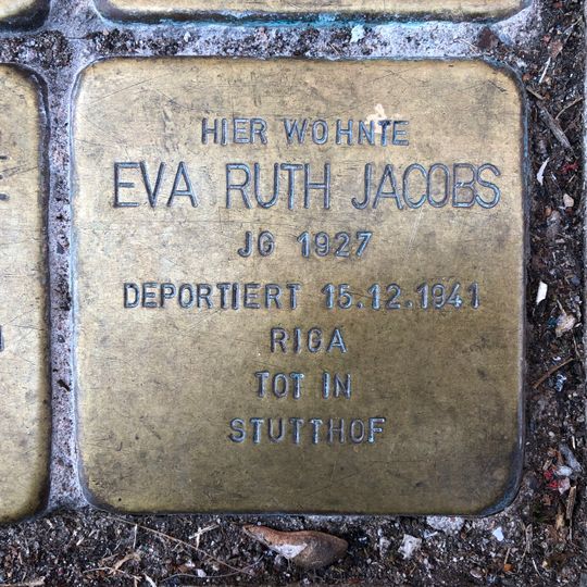 Stolperstein für Eva Ruth Jacobs