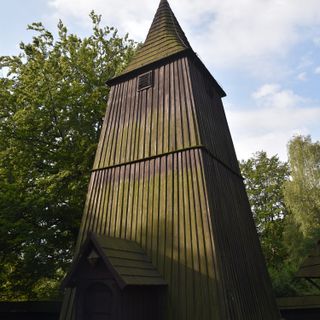 Bell tower of Saint Michael Archangel church in Katowice