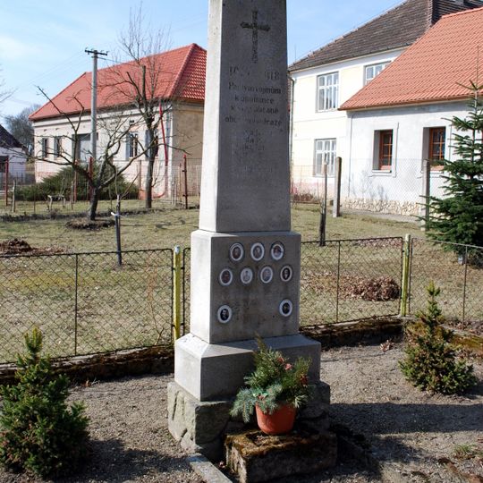 World War I memorial in Ponědraž
