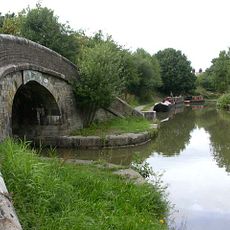 Bridge Number 12 over High Lane Arm at SJ 9502 8519 on Macclesfield Canal