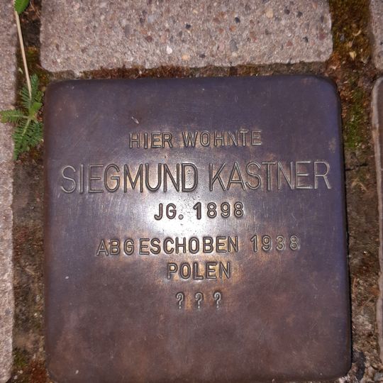 Stolperstein en memoria de Siegmund Kastner