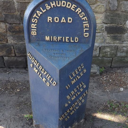 Milestone, Leeds Road, opp. No. 17, Mirfield