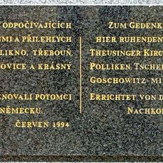 Památník zrušeného hřbitova v Toužimi