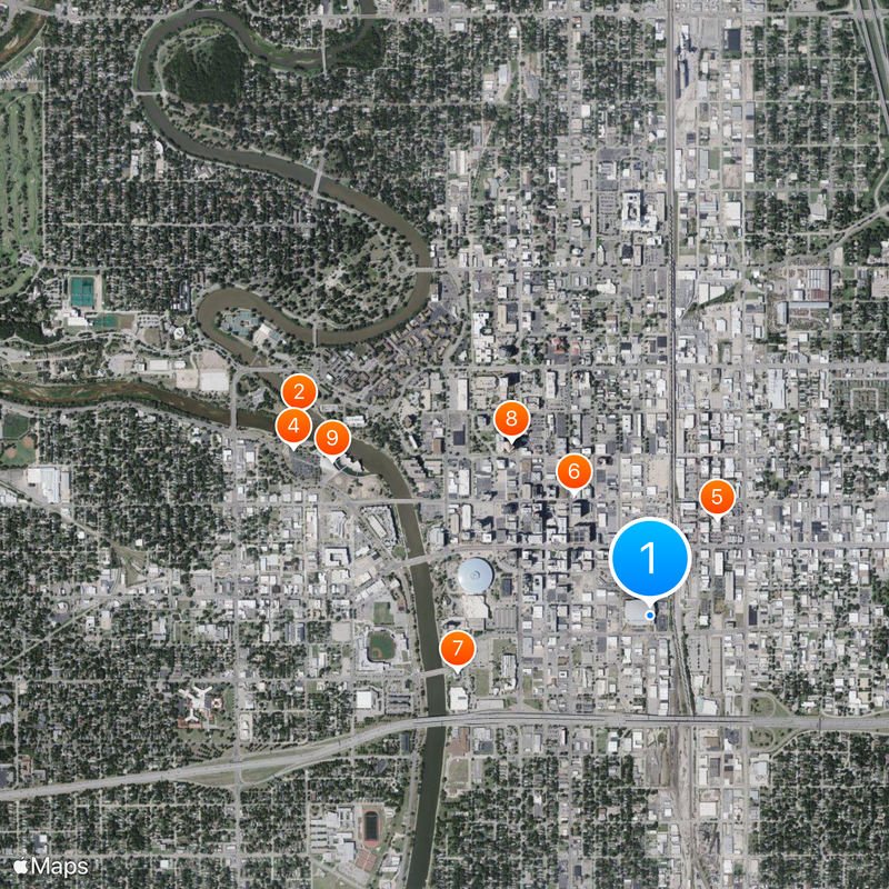 Intrust Bank Arena Map