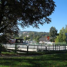 Bývalý most Nádražní ulice přes Pravětínský potok ve Vimperku