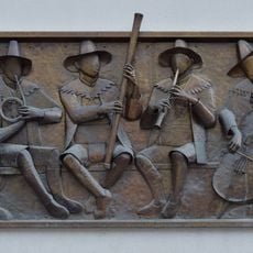Relief vier Musikanten