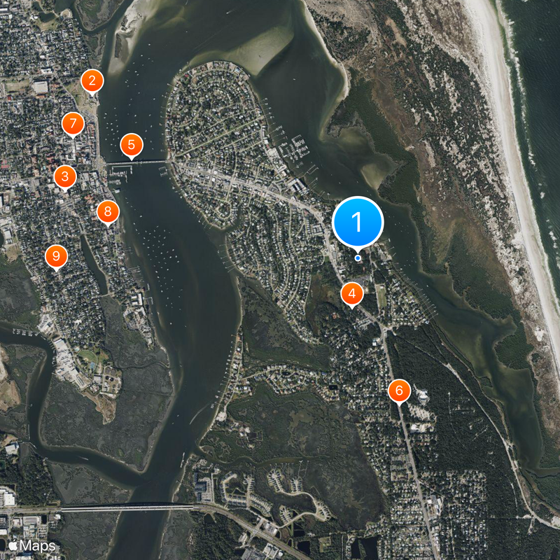 St. Augustine Light Map
