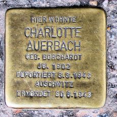 Stolperstein en memoria de Charlotte Auerbach