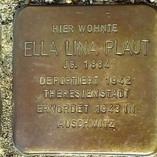 Stolperstein à la mémoire d’Ella Lina Plaut