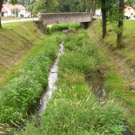 Most silnice III/4848 přes Ondřejnici u obecního úřadu v Kozlovicích