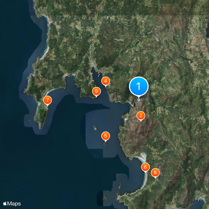 Fervenza do Ézaro Karte