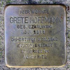 Stolperstein à la mémoire de Grete Hoffmann