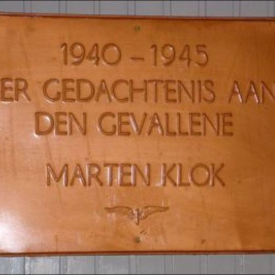Plaquette in Station Nijkerk