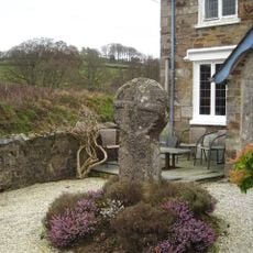 Cross In Front Garden Of Cross Cottage, Waterlake