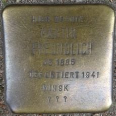 Stolperstein en memoria de Martin Freundlich
