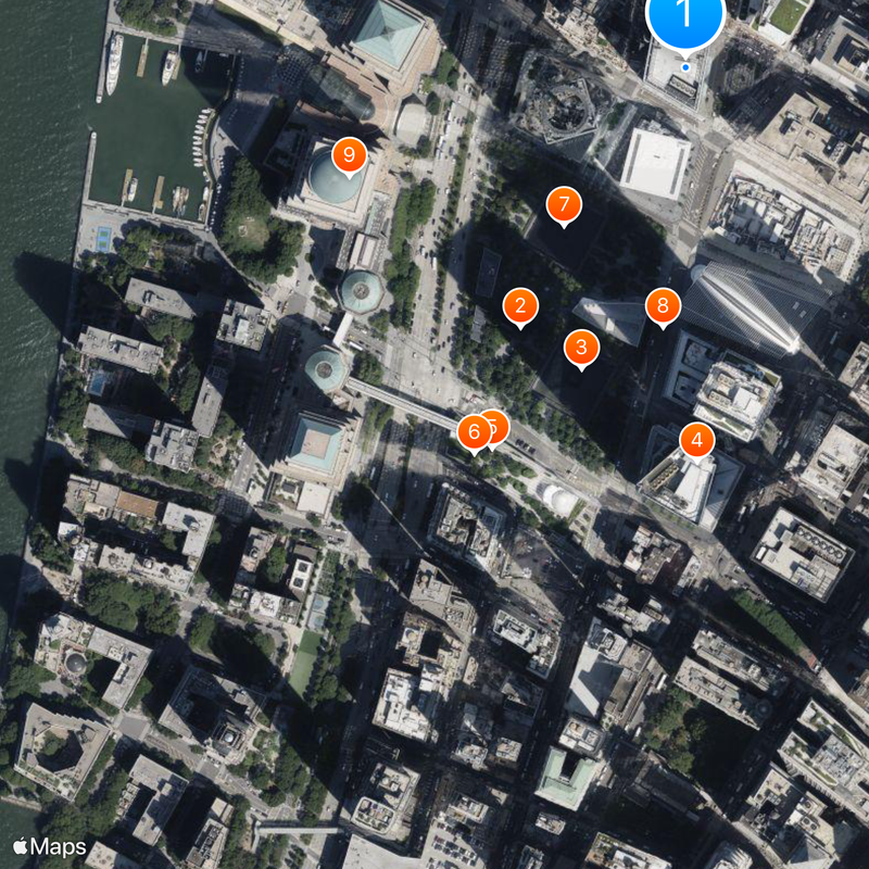 7 World Trade Center Mapa