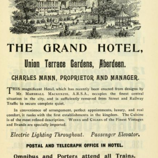 Caledonian Hotel, 14 Union Terrace, Aberdeen