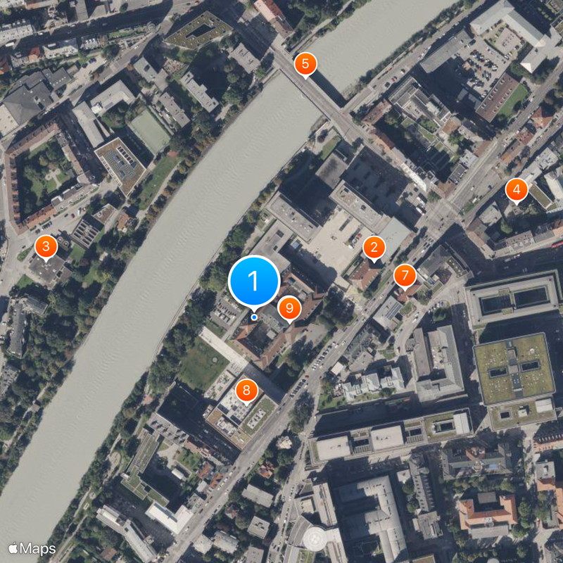University of Innsbruck Map