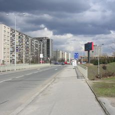 Bridge of Hlavní street over Spořilovská street