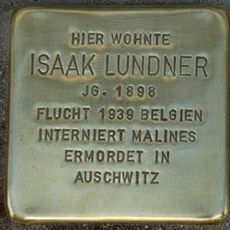 Stolperstein dedicated to Isaak Lundner