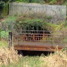 Sluice gate at east entrance to mine canal tunnel