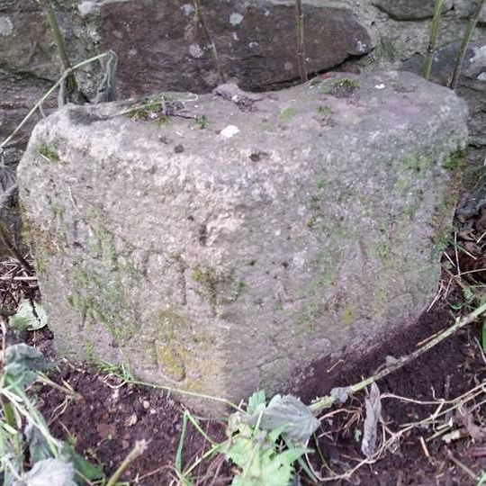 Boundary Stone Against East And Of South Parapet Wall Of Calves Bridge