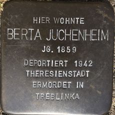 Stolperstein dedicated to Berta Juchenheim
