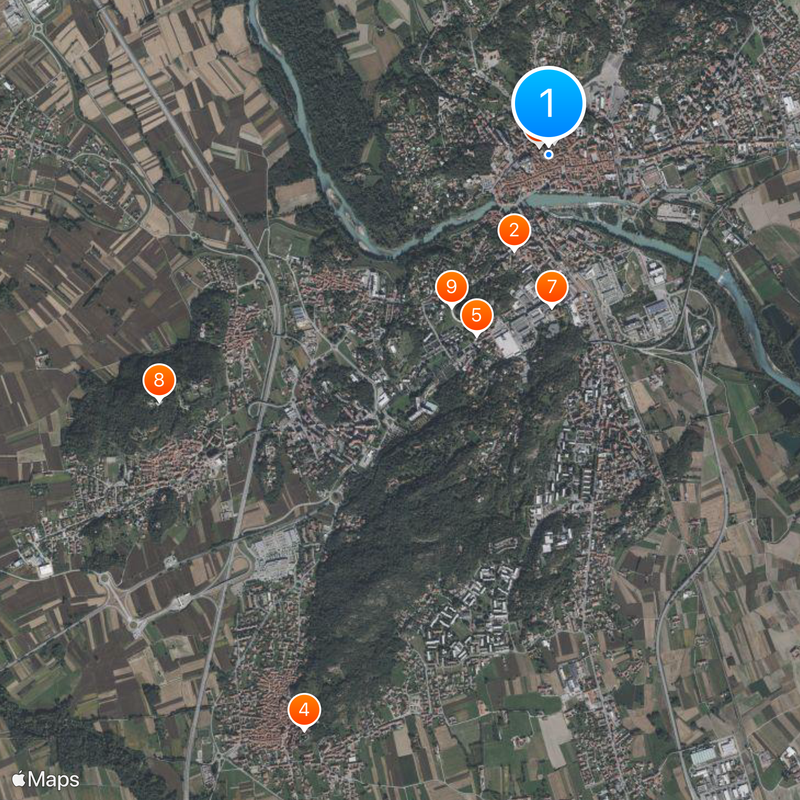 Ivrea Mapa