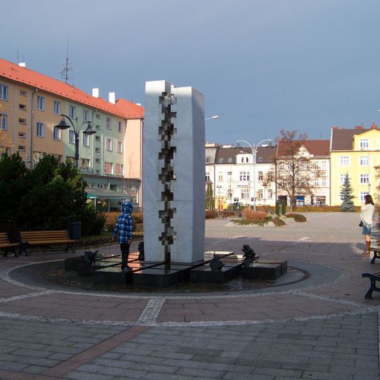 Fountain at Náměstí T. G. Masaryka in Bohumín
