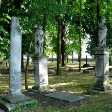 Saint Leonard church cemetery in Busko-Zdrój