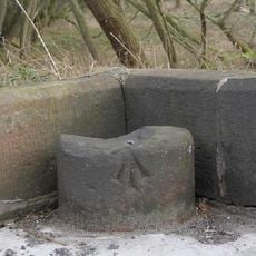 Boundary stone at north end of Golborne Bridge