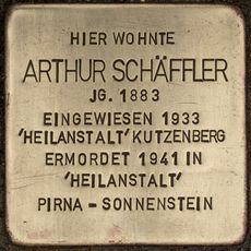 Stolperstein dedicated to Arthur Schäffler