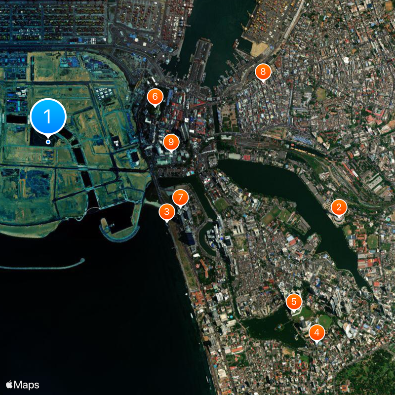 Port City Colombo Map
