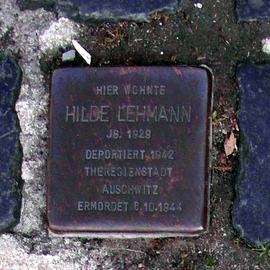 Stolperstein em memória de Hilde Lehmann