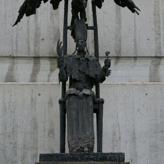 Saint Servatius protected by an Eagle