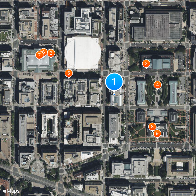 National Academy of Sciences Map