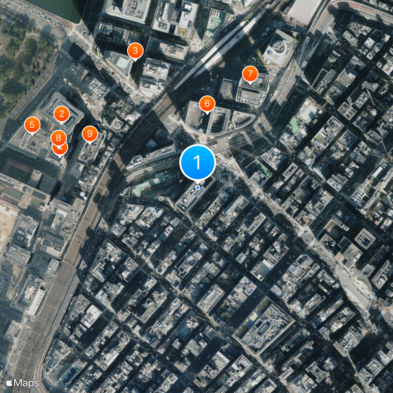 Tokyu Plaza Ginza Mapa