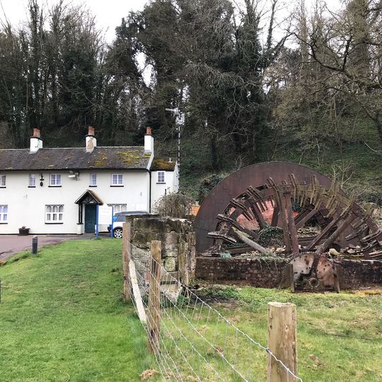 Mill Wheel And Retaining Walls To Mill Stream At King's Mills, Circa 35 Metres To South West Of The Priest House Hotel